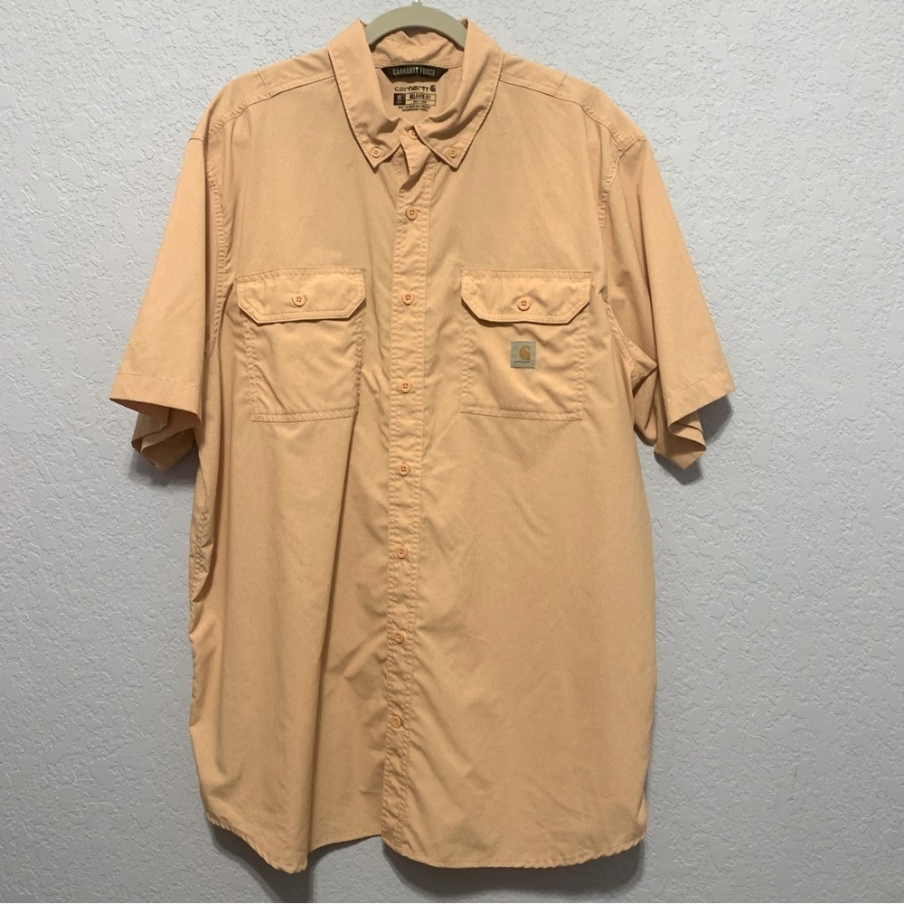 Carhartt Force Relaxed Fit Button Up Short Sleeves Lightweight Outdoors Shirt